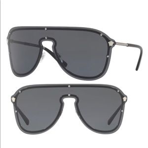 New (never worn) Versace 14mm Shield Sunglasses